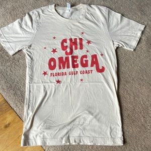 Chi Omega FGCU Florida stars T-shirt - size small